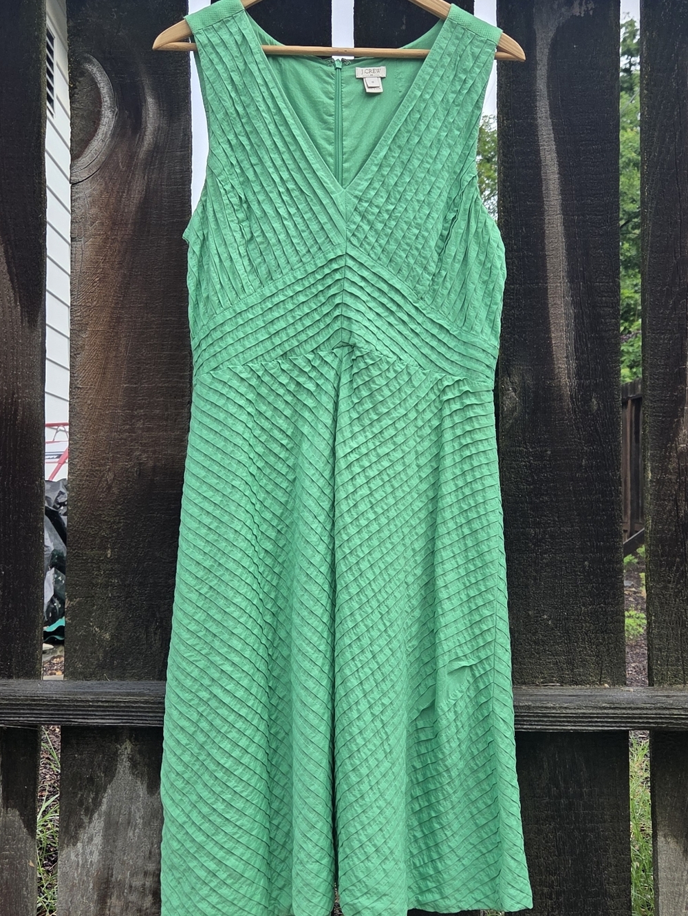 J. Crew Emerald Green Women’s V-Neck Dress